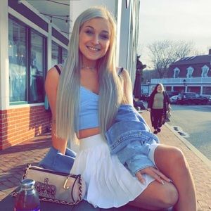 White skater/tennis skirt